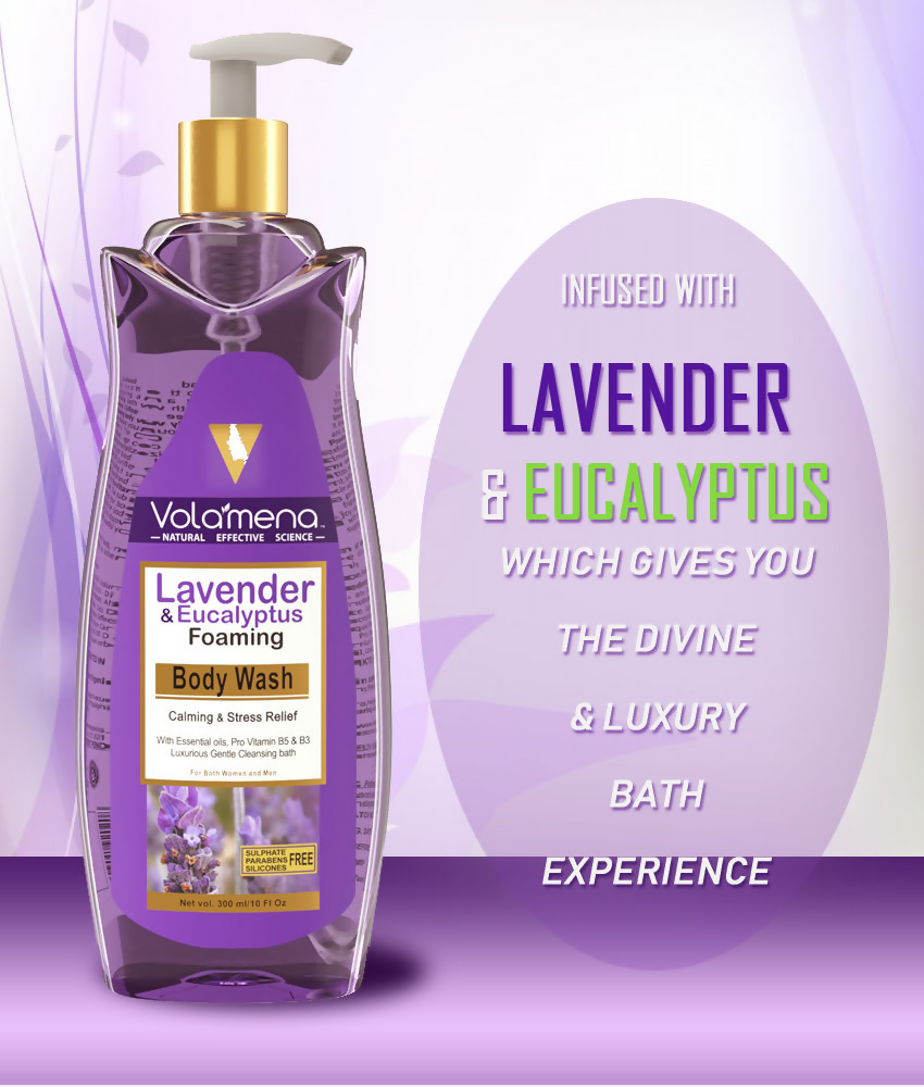 Volamena Lavender & Eucalyptus Foaming Body Wash  Grab2Buy Volamena Grab2Buy