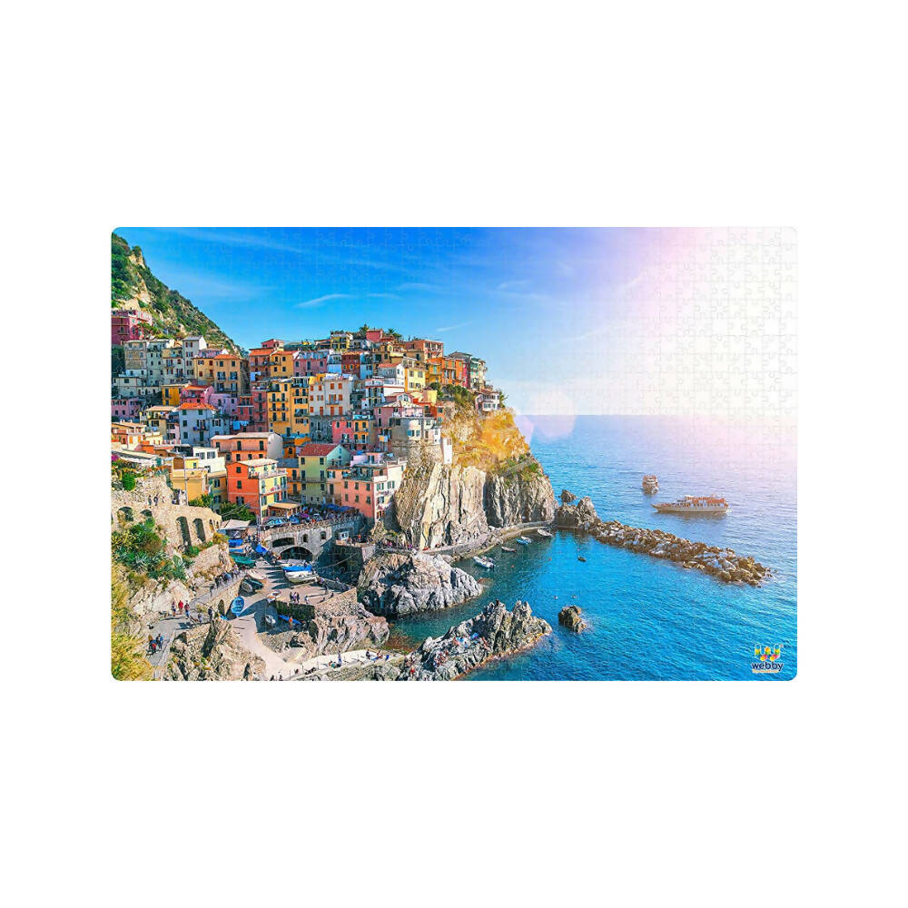 Webby Wooden Cinque Terre Jigsaw Puzzle-1000 Pcs  Grab2Buy Webby Grab2Buy