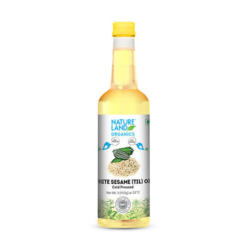 Nature Land Organics White Sesame (Til) Oil Cold Pressed 