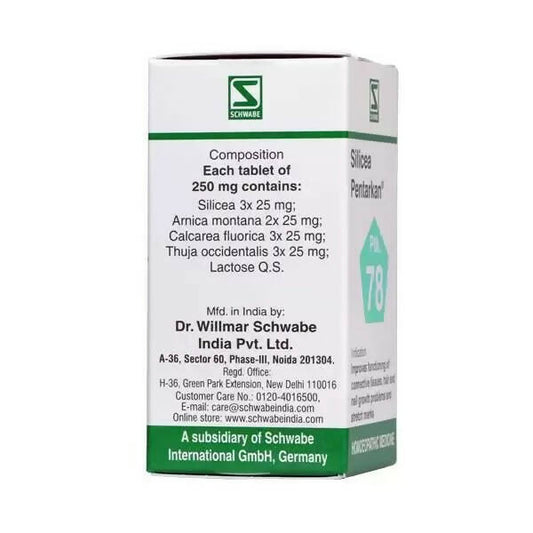 Dr. Willmar Schwabe India Silicea Pentarkan Ptk 78 Tablets - Grab2buy