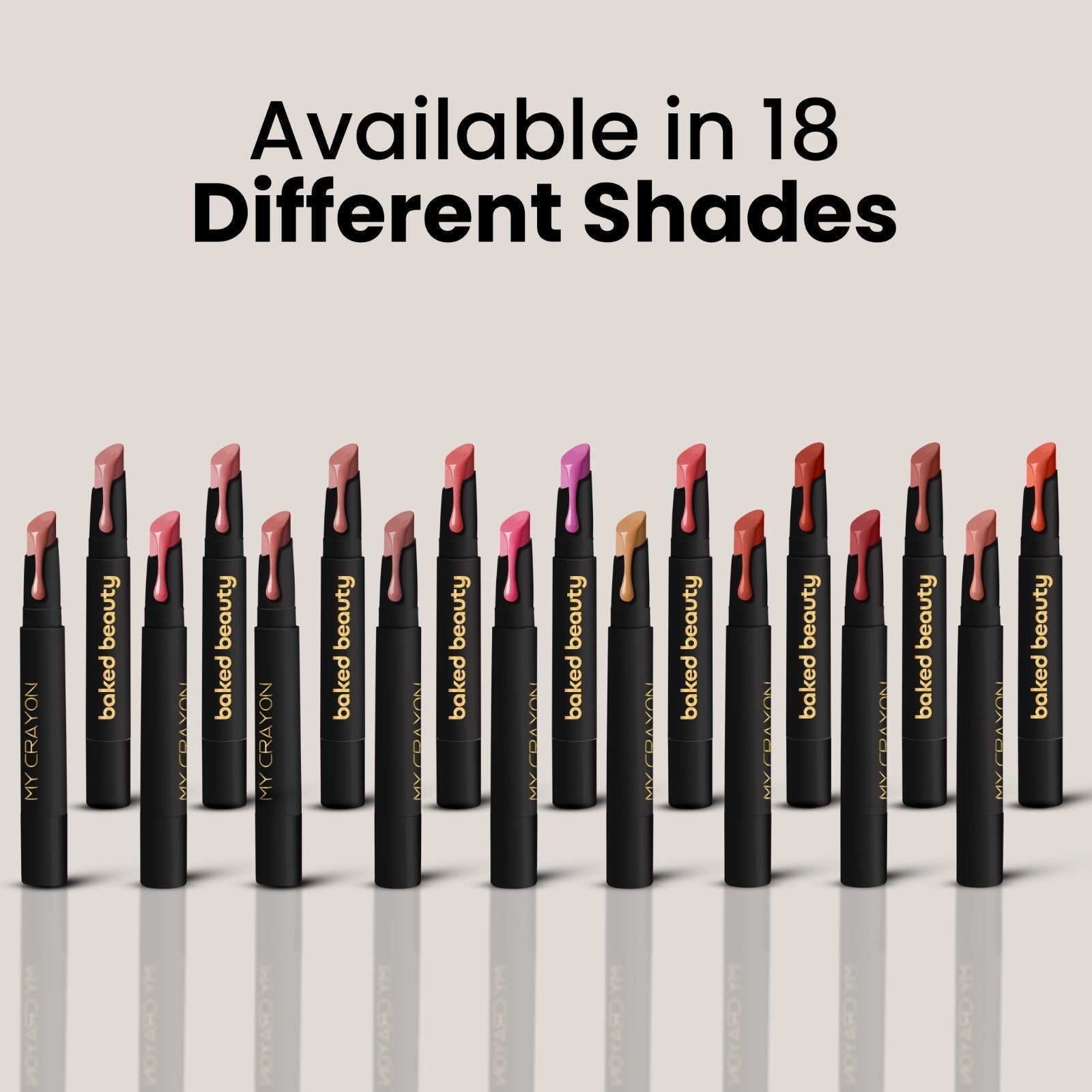 Baked Beauty My Crayon Brownie Bite Matte Lip Cream Lipsticks (Set of 3)