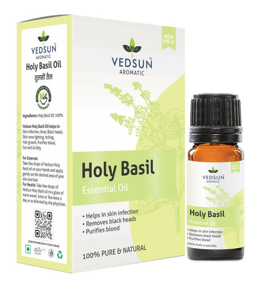Vedsun Naturals Tulsi/Holy Basil Oil Pure & Organic for Skin 