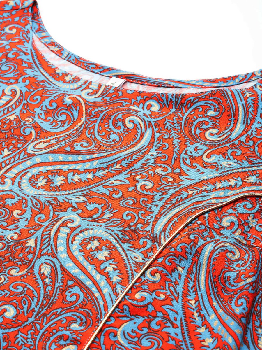 Ahalyaa Women's Traditional Wear Co-ods - Teal Blue