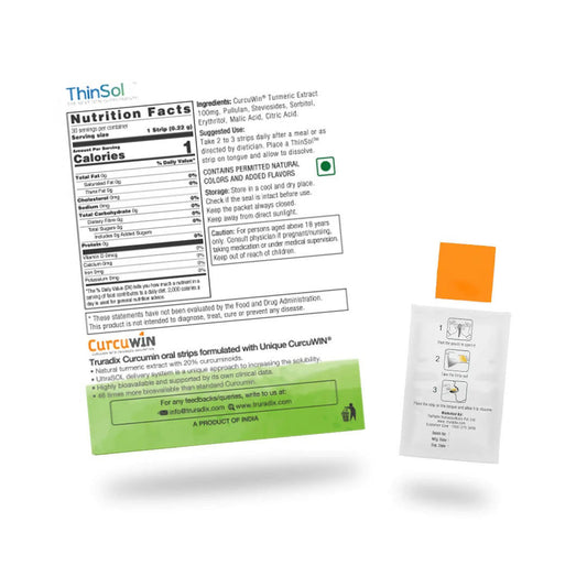 Truradix Curcumin Oral Strips (Orange Mango) – Ayurvedic Anti-Inflammatory Support 