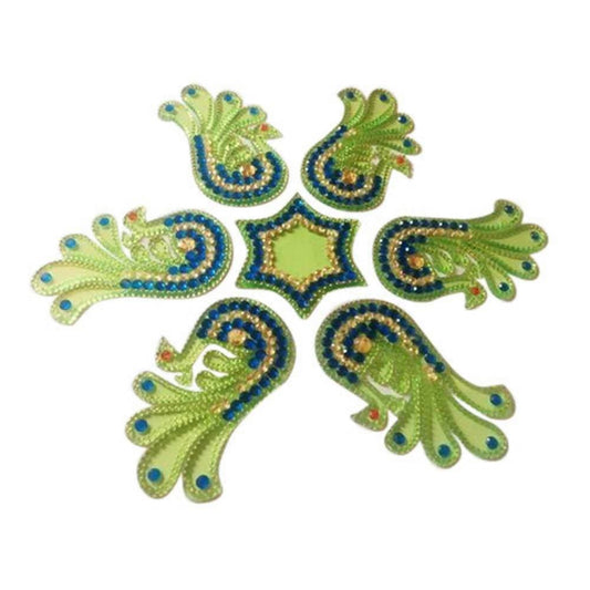 Kundan HandiKrafts Acrylic Kundan Rangoli - Grab2buy