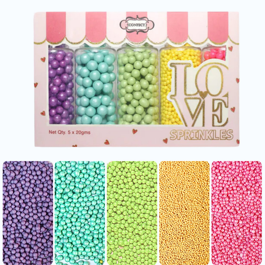 Confect Tropical Summer Disco Balls Assorted Sprinkles (DB-05)
