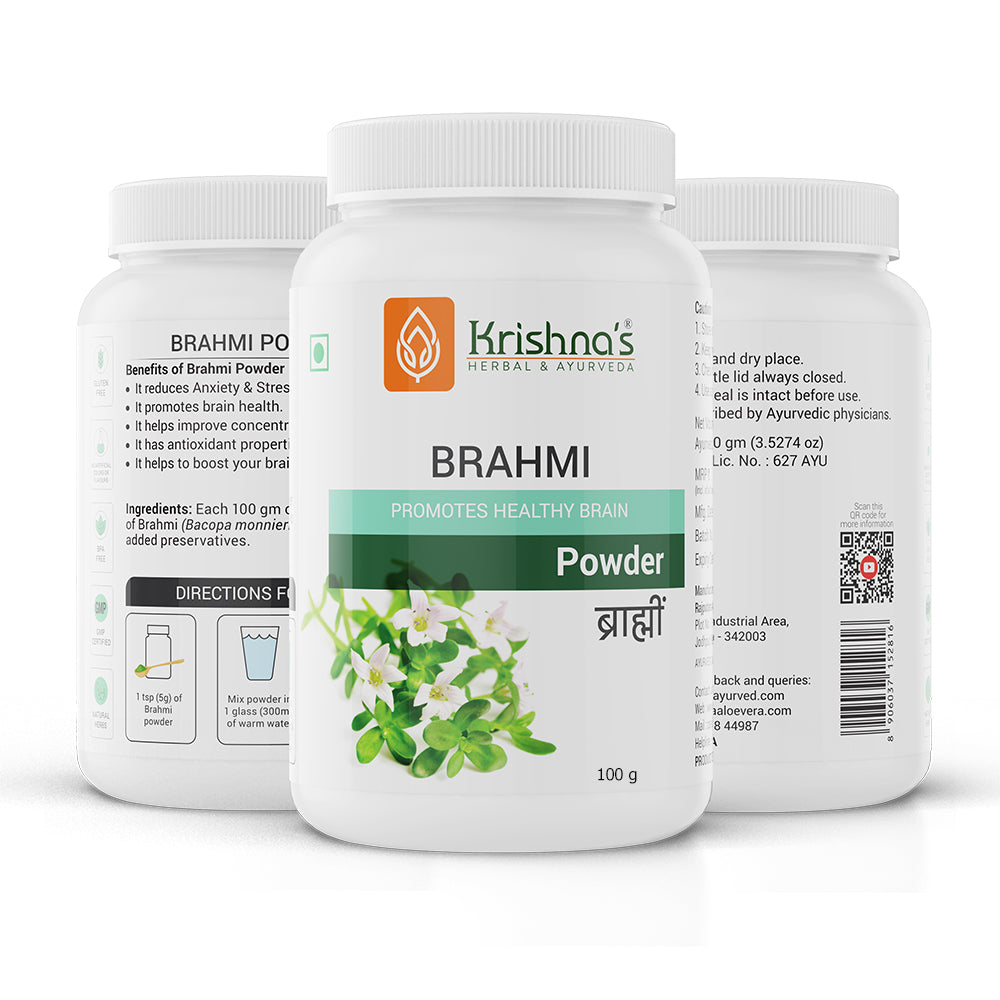 Krishna'S Herbal & Ayurveda Brahmi Powder 