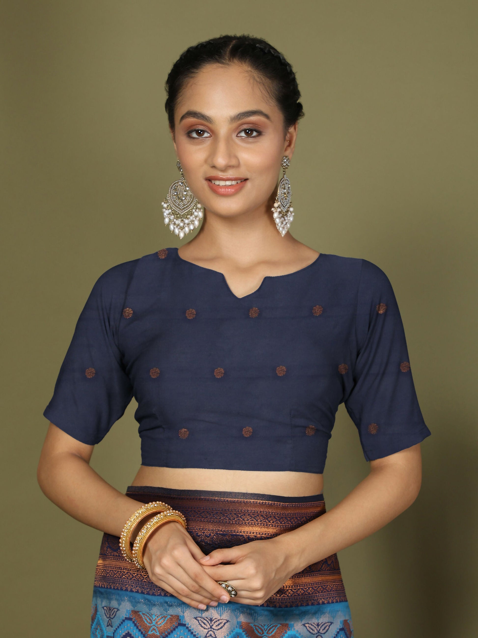 Shree Shyam Fashion Lichi Silk Sky Blue Saree