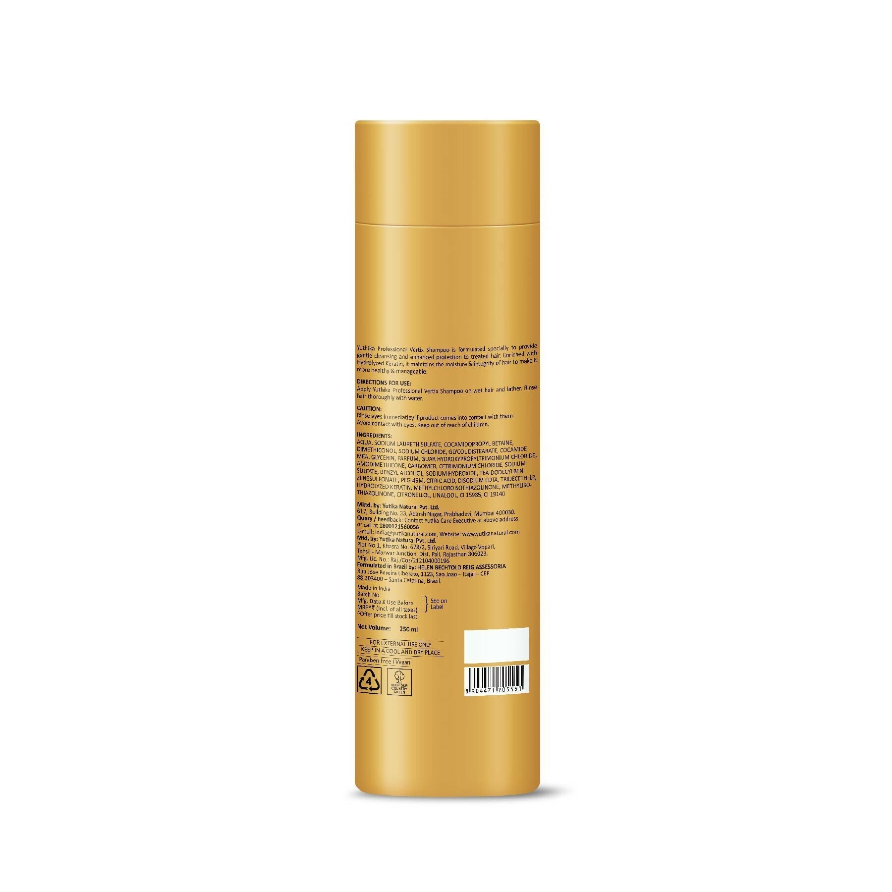 Yuthika Professional Vertix Hydrolyzed Keratin Shampoo  Grab2Buy Yuthika Grab2Buy