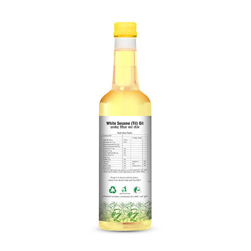 Nature Land Organics White Sesame (Til) Oil Cold Pressed 