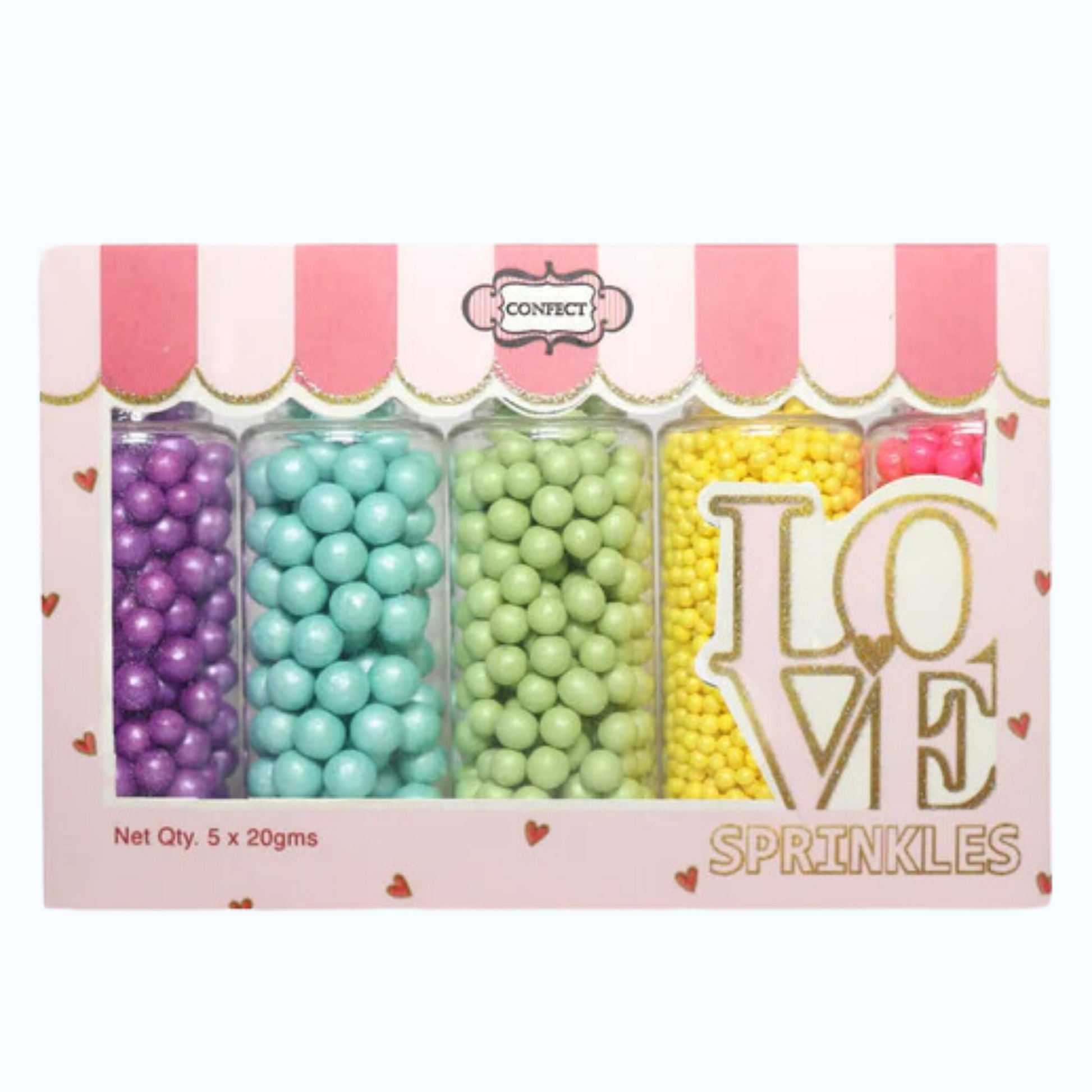 Confect Tropical Summer Disco Balls Assorted Sprinkles (DB-05)