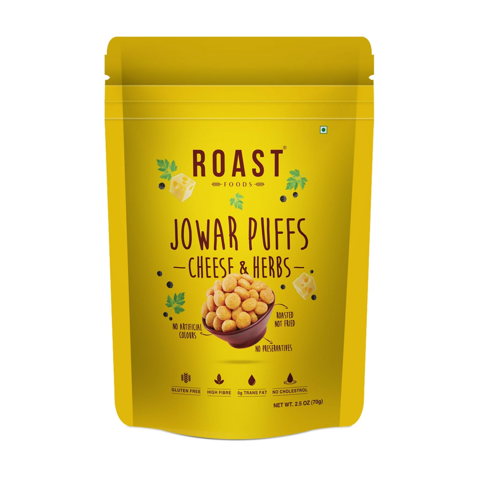 Roast Foods Jowar Puff Cheese & Herbs 