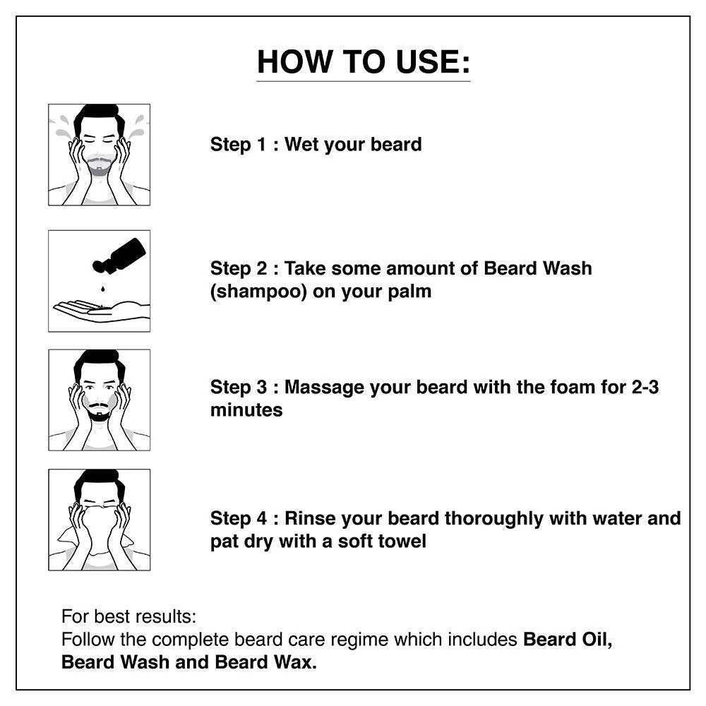 The Man Company Beard Wash With Almond & Thyme  Grab2Buy The Man Company Grab2Buy