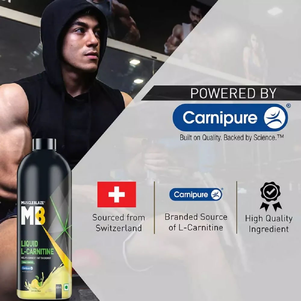 MuscleBlaze Liquid L Carnitine Lime 