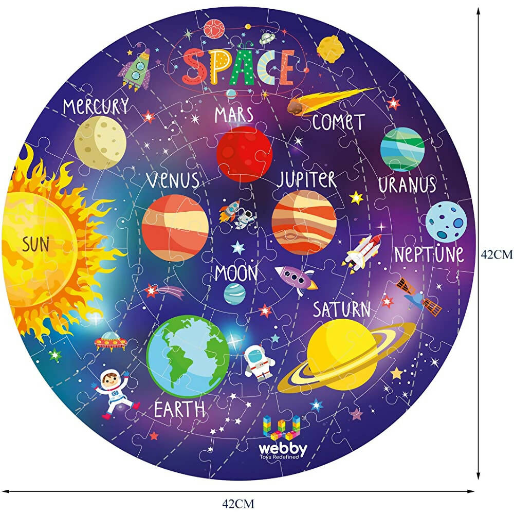 Webby Amazing Outer Space Solar System 60 Pieces Jigsaw Floor Puzzle  Grab2Buy Webby Grab2Buy