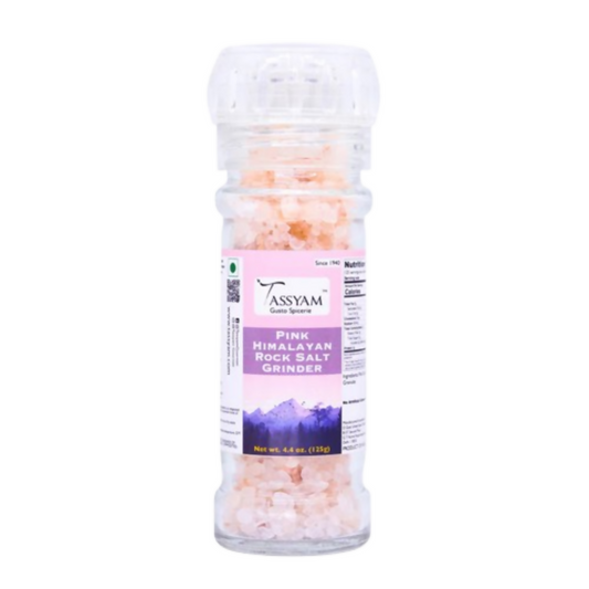 Tassyam Organics Pink Salt Granules Grinder Bottle