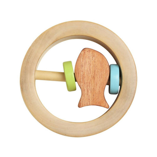 Matoyi Wooden Baby Rattle Cum Teether - Grab2buy