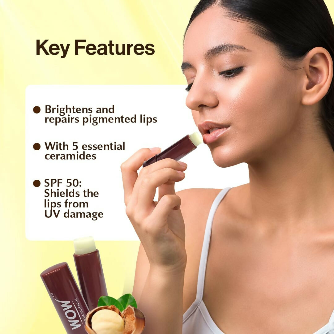 WOW Skin Science Shea Butter & Ceramides Repairing Lip Balm with SPF 50  Grab2Buy Wow Skin Science Grab2Buy
