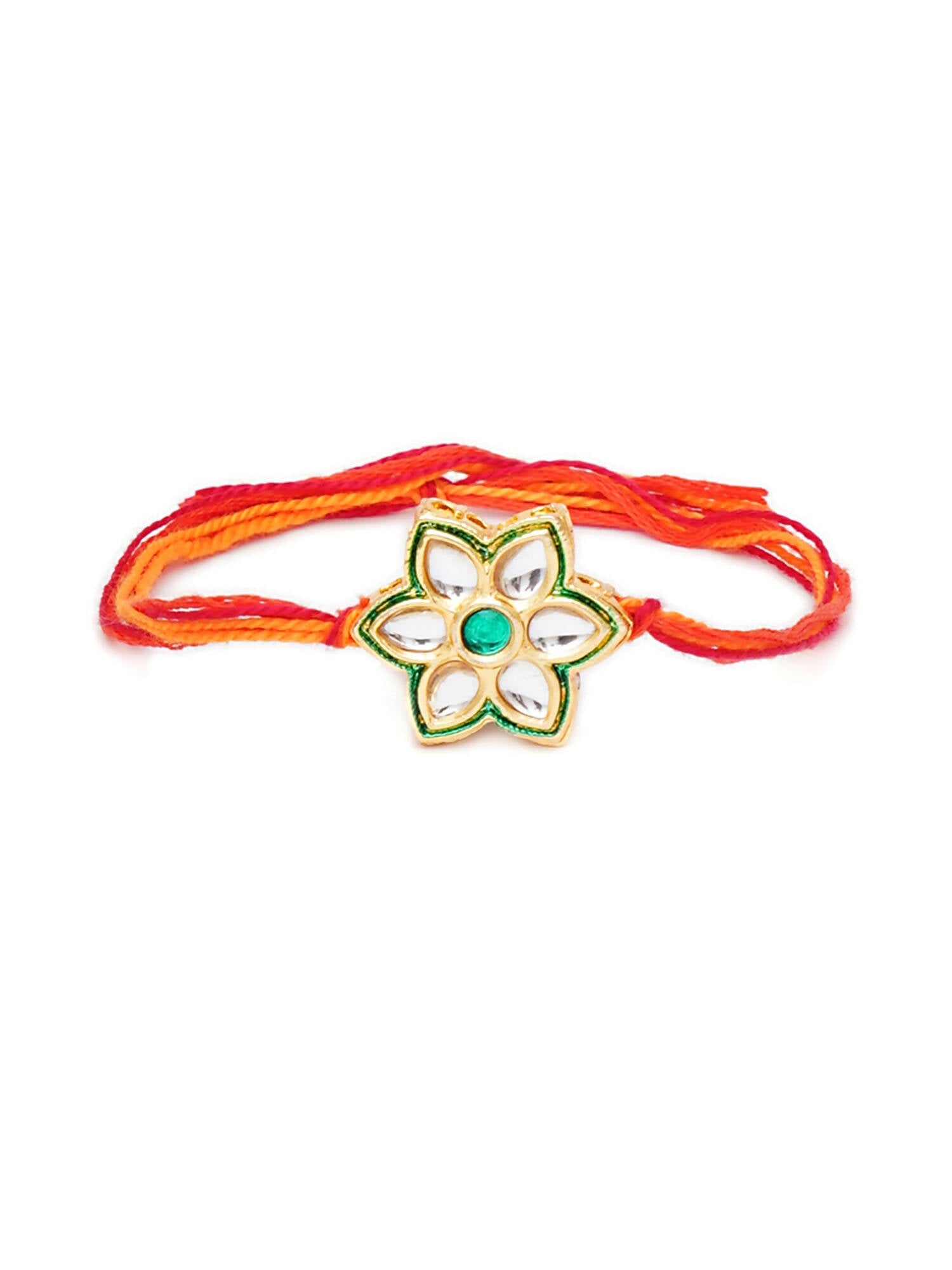Designer kundan Rakhi - Ruby Raang