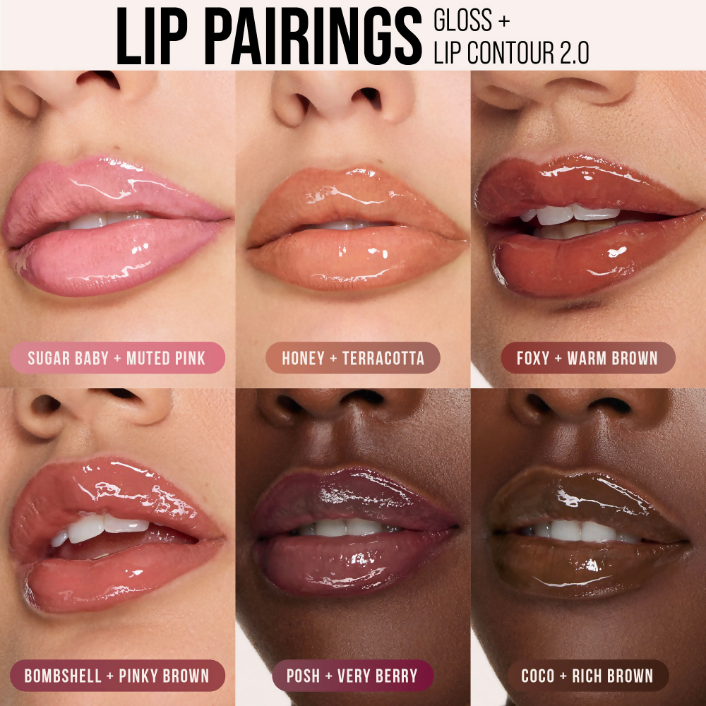 Huda Beauty Faux Filler Extra Shine Lip Gloss - Bombshell | Swadesiicart