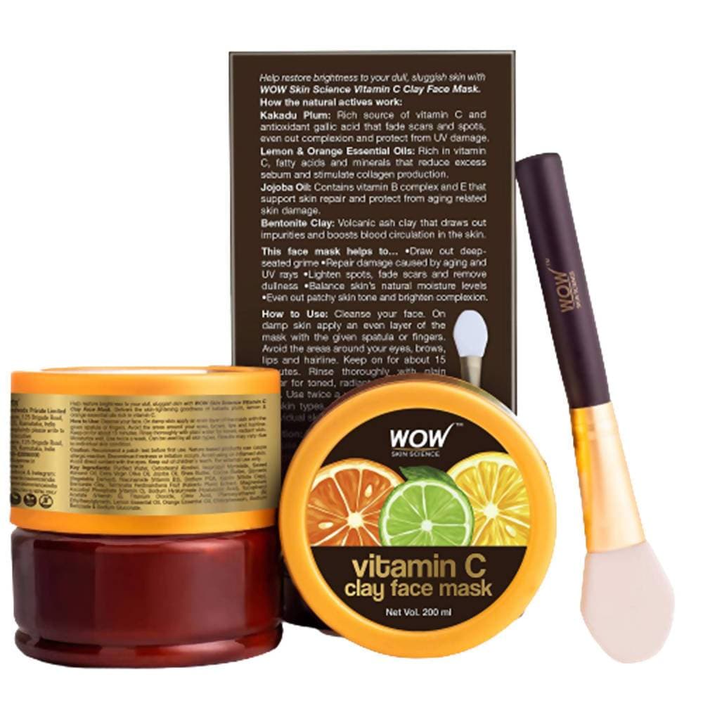 Wow Skin Science Vitamin C Glow Clay Face Mask  Grab2Buy Wow Skin Science Grab2Buy
