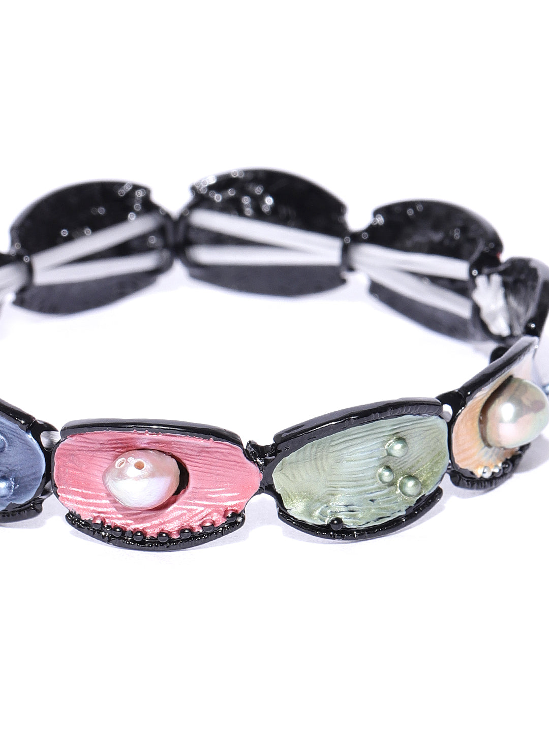 Priyaasi Designer Partywear Multi Colour Elastic Bracelet For Girls & Women - Grab2buy