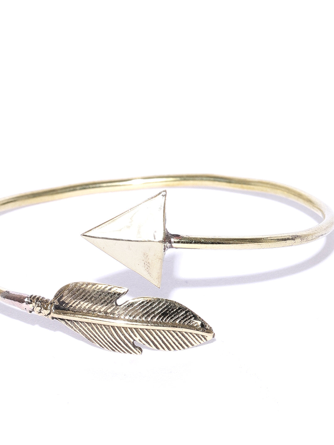 Priyaasi Gold-Polished Cuff Bracelet For Girls & Women 