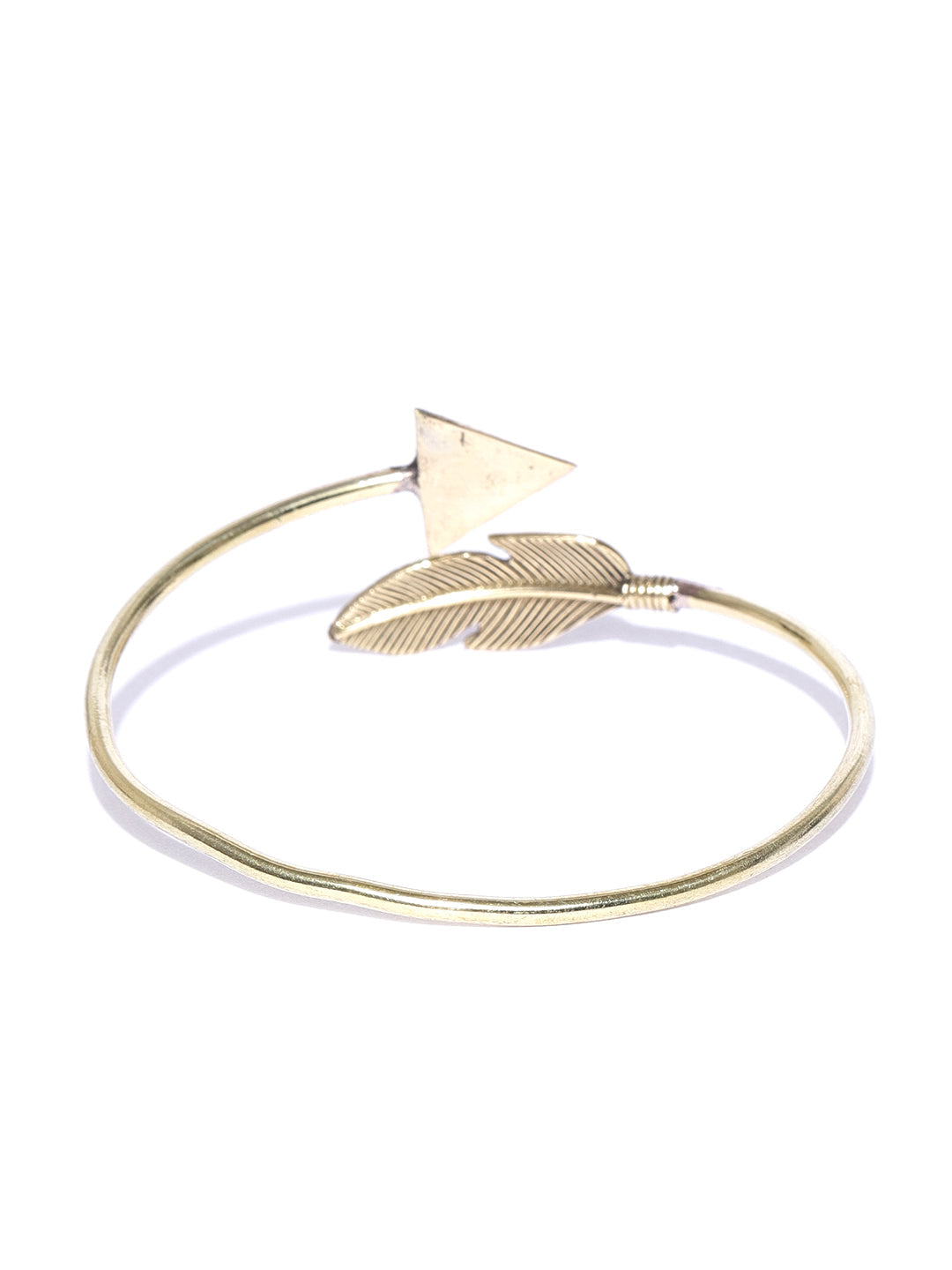 Priyaasi Gold-Polished Cuff Bracelet For Girls & Women 