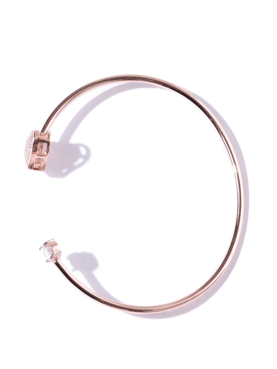 Priyaasi Gold Tone Open Adjustable Fashion Cuff Bracelet Bangle For Women And Girls 