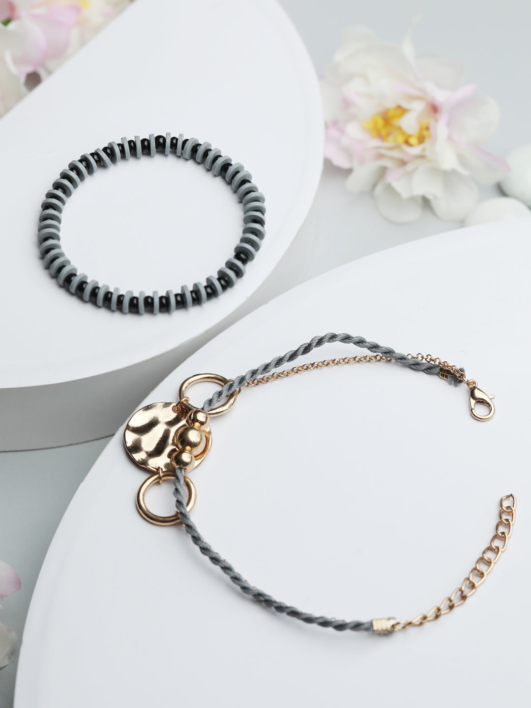 Priyaasi Women Rose Gold Layered Bracelet | Grab2Buy