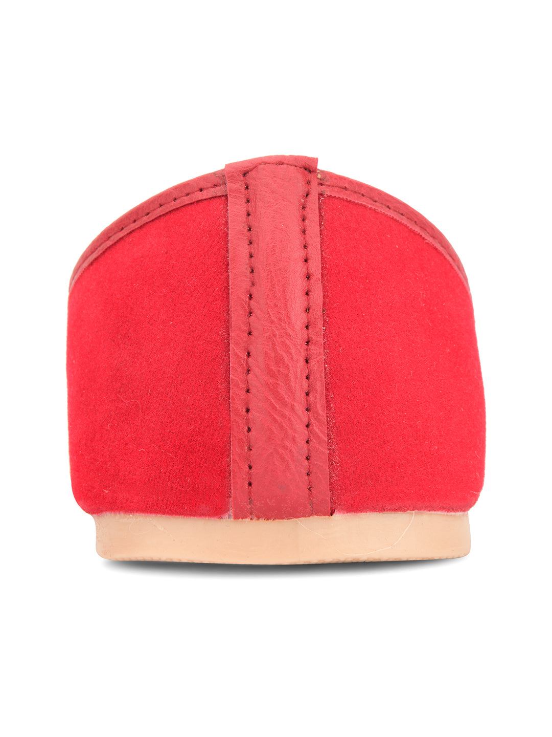 Desi Colour Women Indian Ethnic Footwear-Basic Suede -Red
