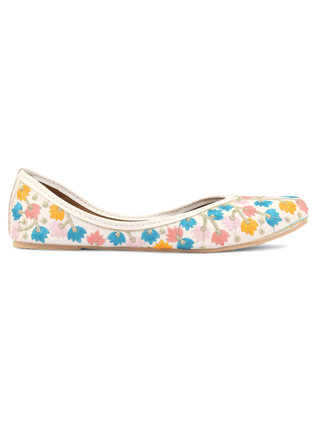 Desi Colour Women Indian Ethnic Footwear-Multi Heavy Work-LR