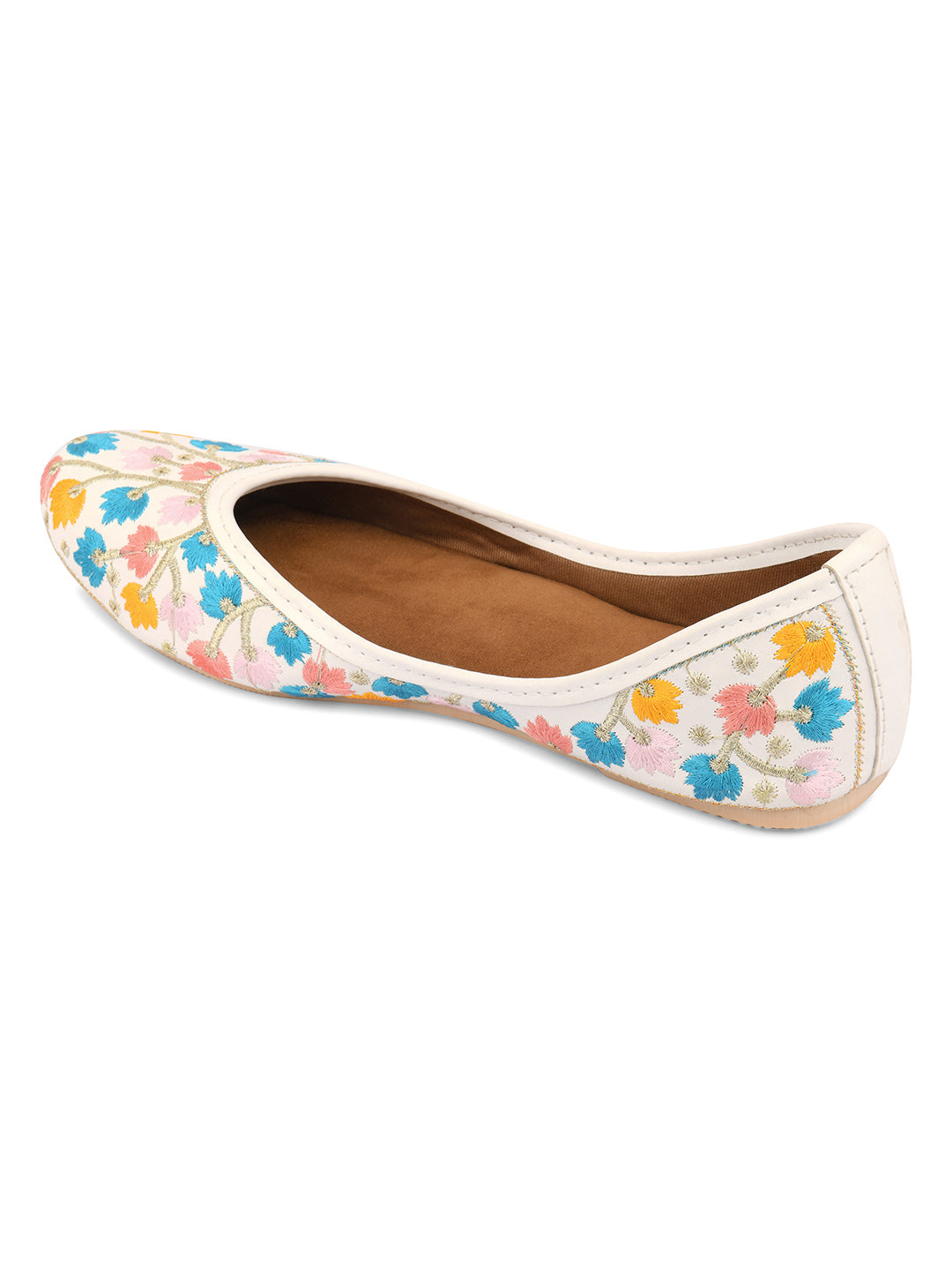 Desi Colour Women Indian Ethnic Footwear-Multi Heavy Work-LR