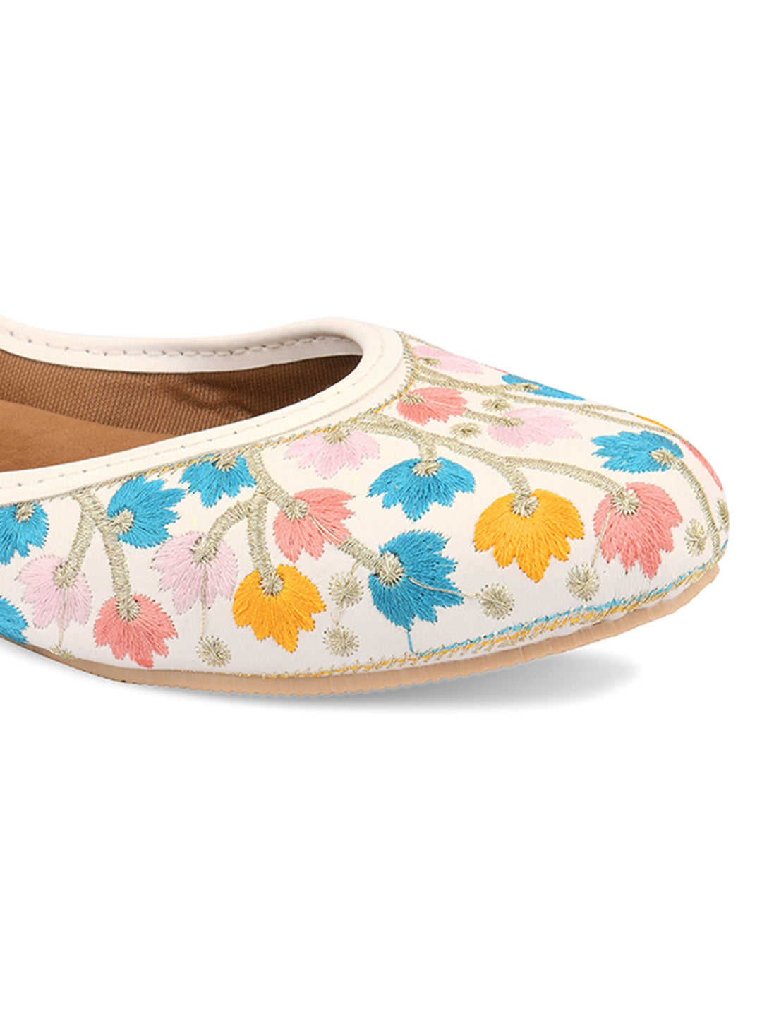 Desi Colour Women Indian Ethnic Footwear-Multi Heavy Work-LR