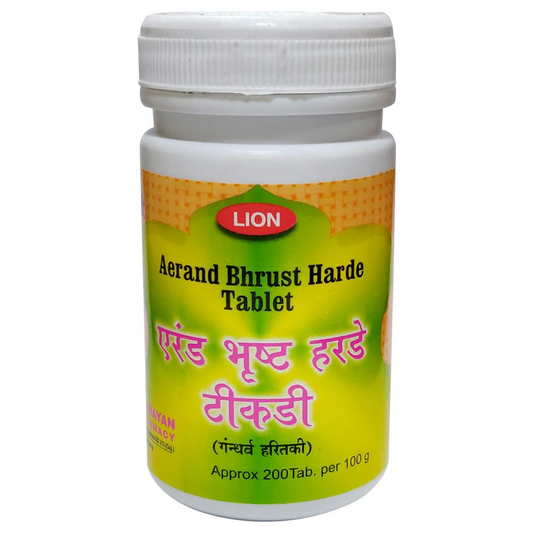 Lion Ayurveda Aerand Bhrust Harde Tablets 