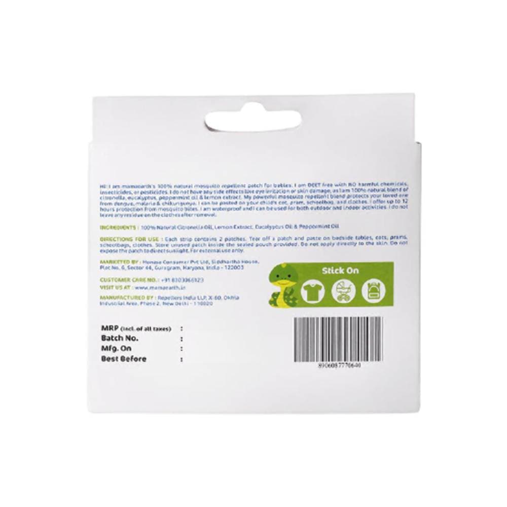 Mamaearth Natural Repellent Mosquito Patches for Babies
