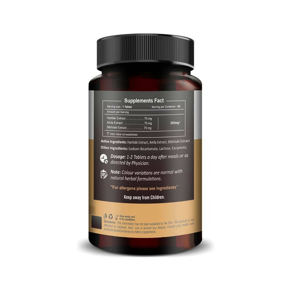 H&C Herbal Triphala Extract Quick Dissolving Tablets 