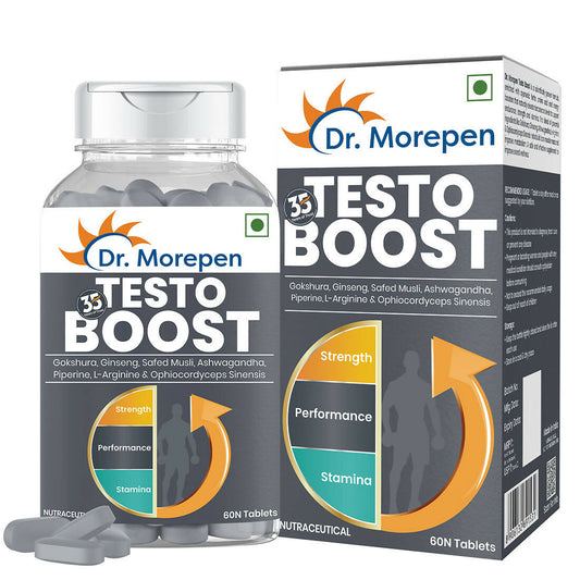 Dr. Morepen Testo Boost For Men | Increases Energy Stamina & Muscle Growth | Grab2Buy