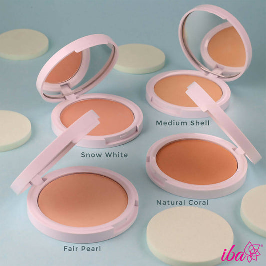Iba Perfect Look Long-Wear Mattifying Compact SPF 15 - 01 Fair Pearl - Distacart