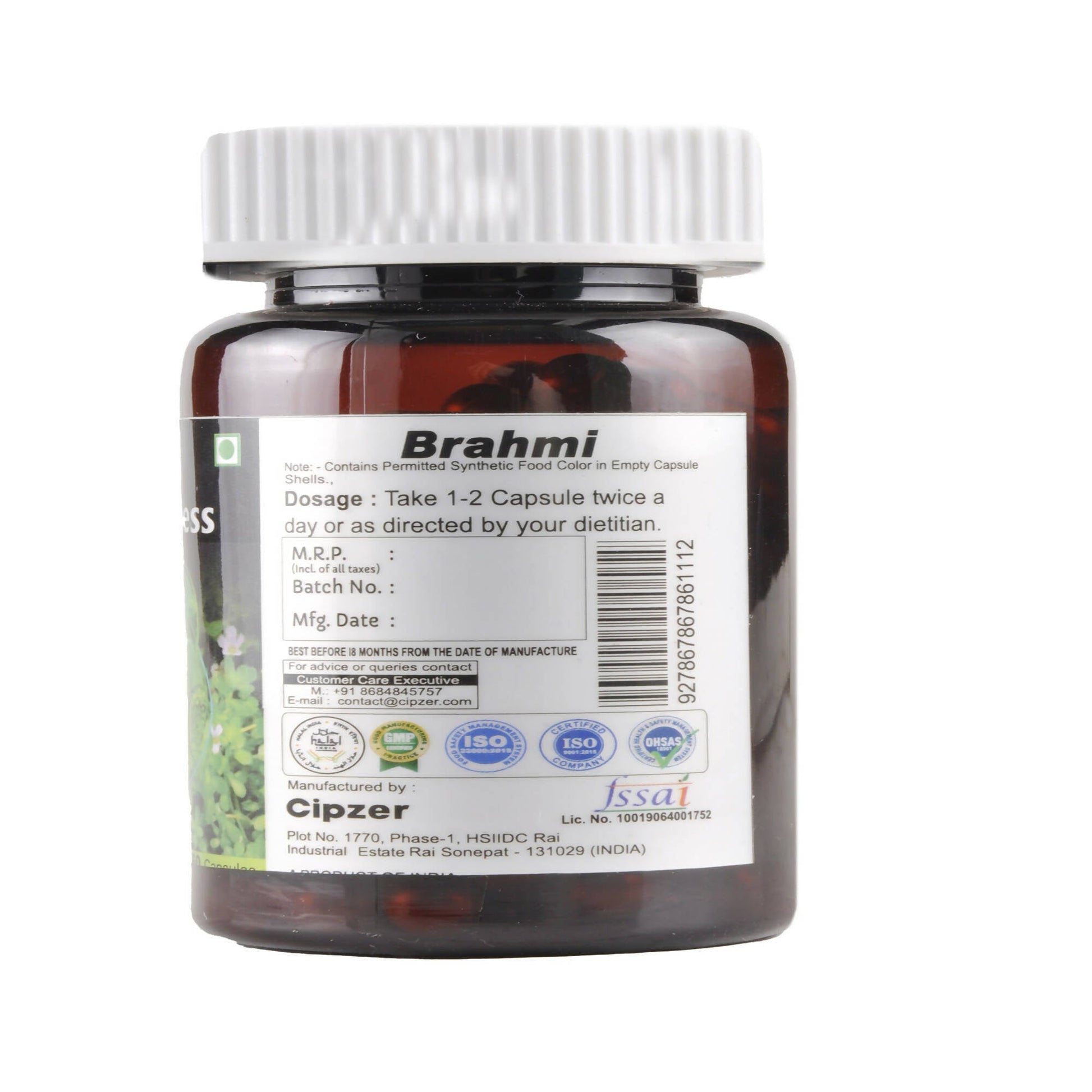 Cipzer Brahmi Capsules - Grab2buy