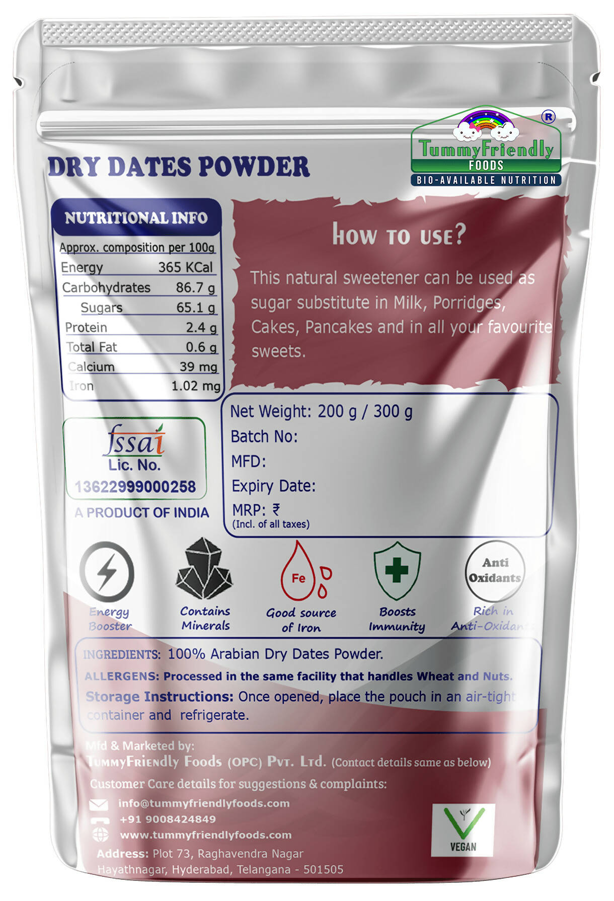 TummyFriendly Foods Dry Dates Powder from Premium Arabian Dates, Kharek Powder Cereal  Grab2Buy TummyFriendly Foods Grab2Buy