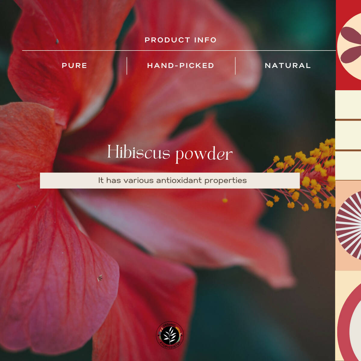 Organic Ayurvedistan Hibiscus Powder 