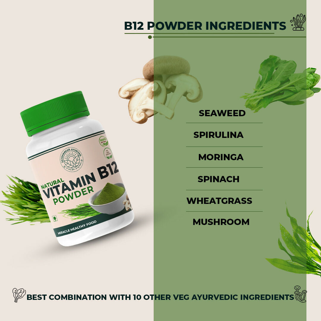 Jayshankar Ayurved Vitamin B12 Green Food Powder 