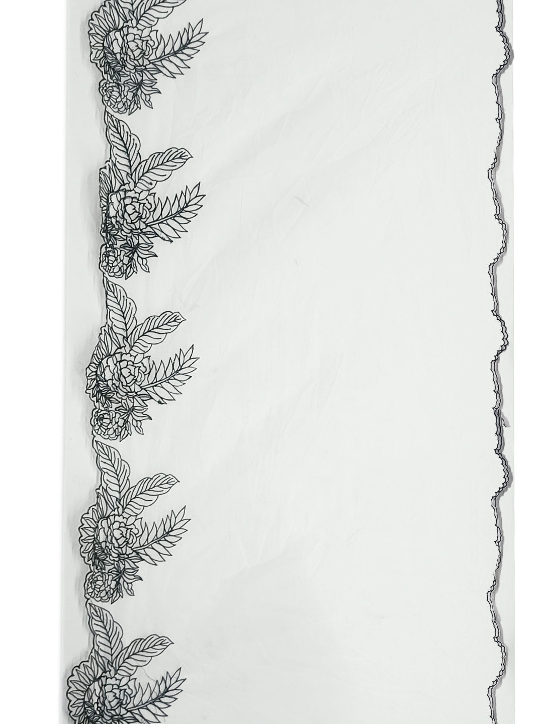 Embroidered Kurta With Pant & Embroidered Cut Work Organza Dupatta, White - Hiral Fashion