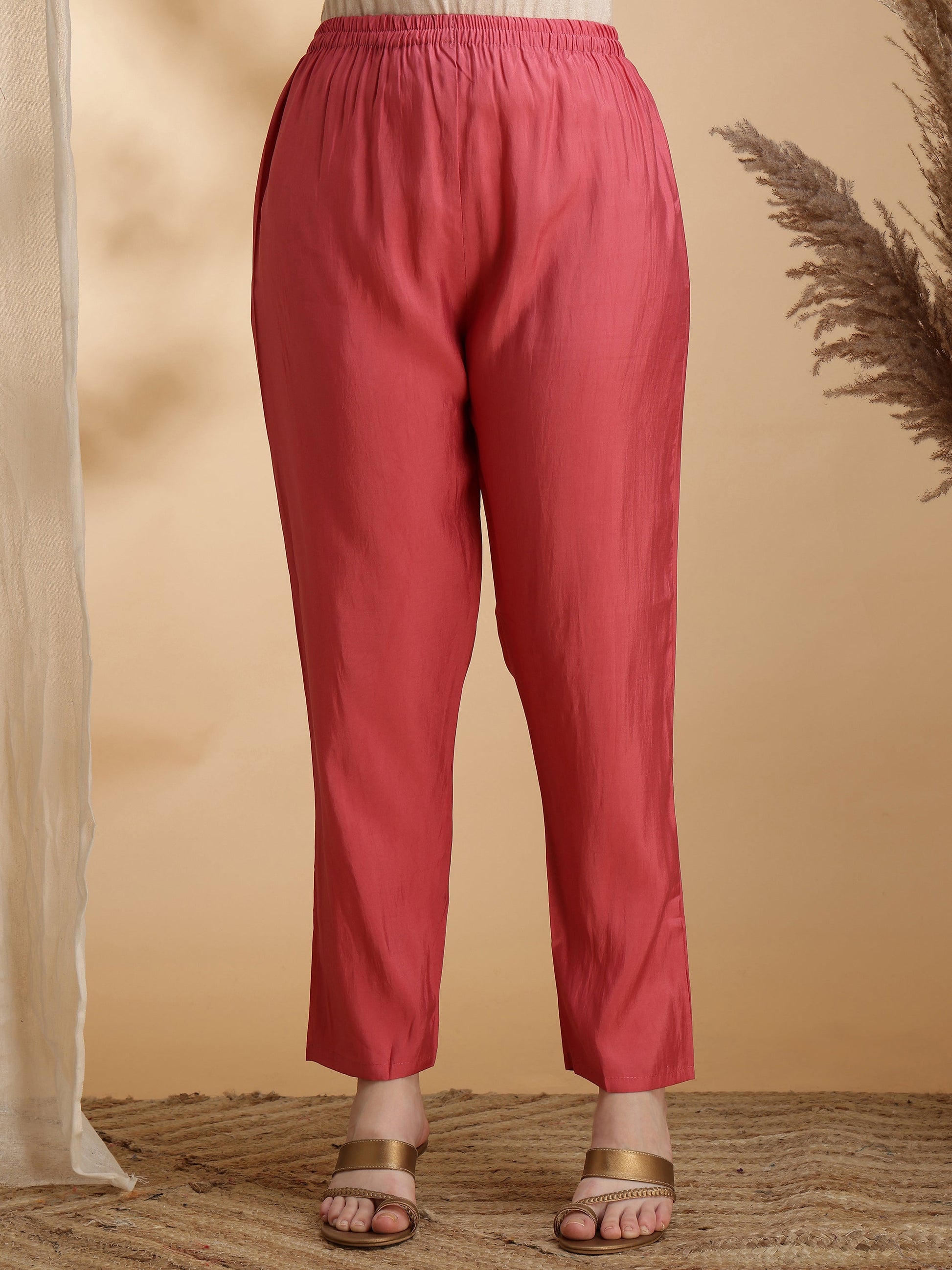 Sequined Embroidered Kurta With Pant & Floral Printed Dupatta, Pink - Hiral Fashion