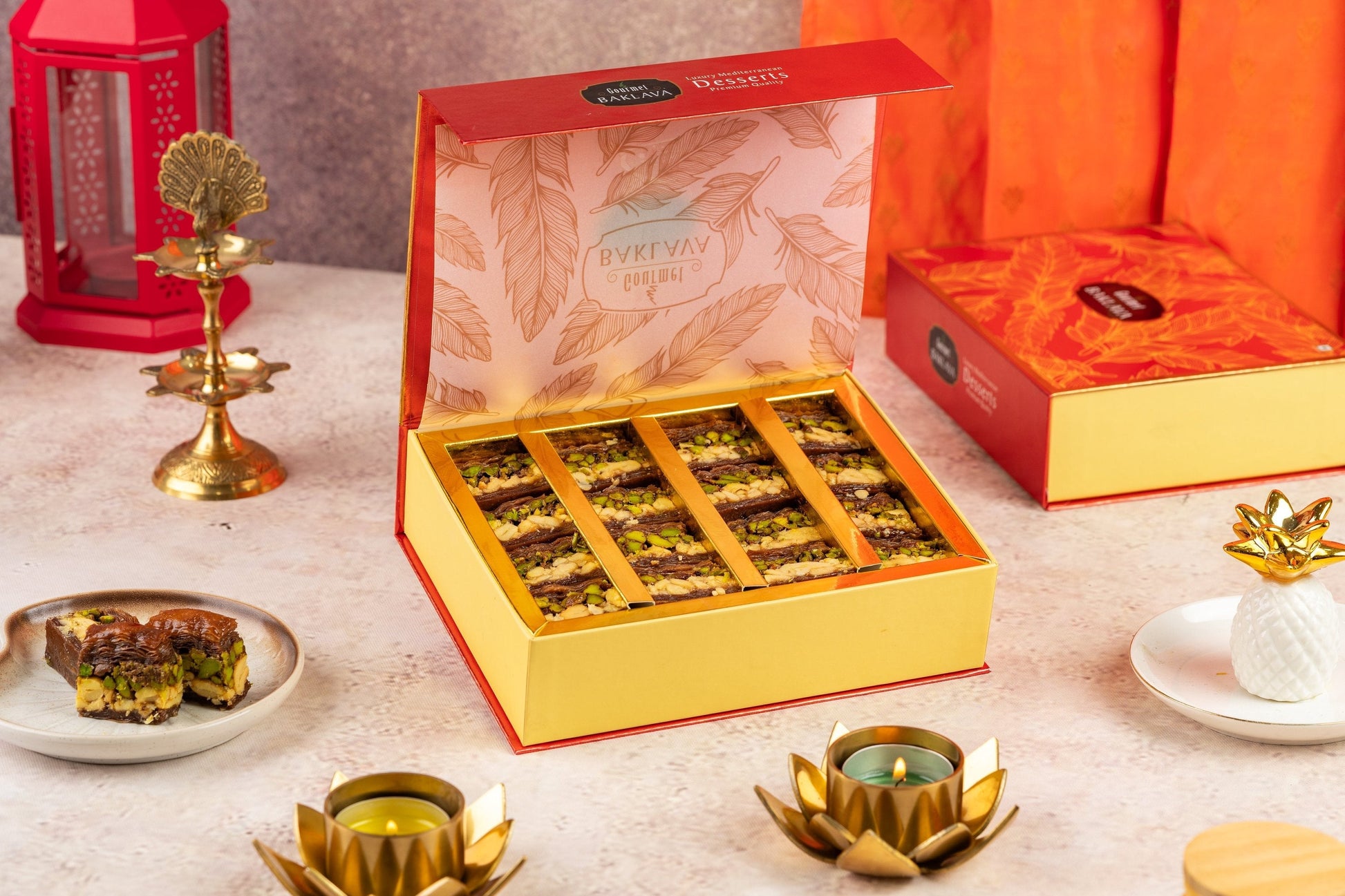 Gourmet Baklava Decadent Chocolate Dry Fruit Baklava 