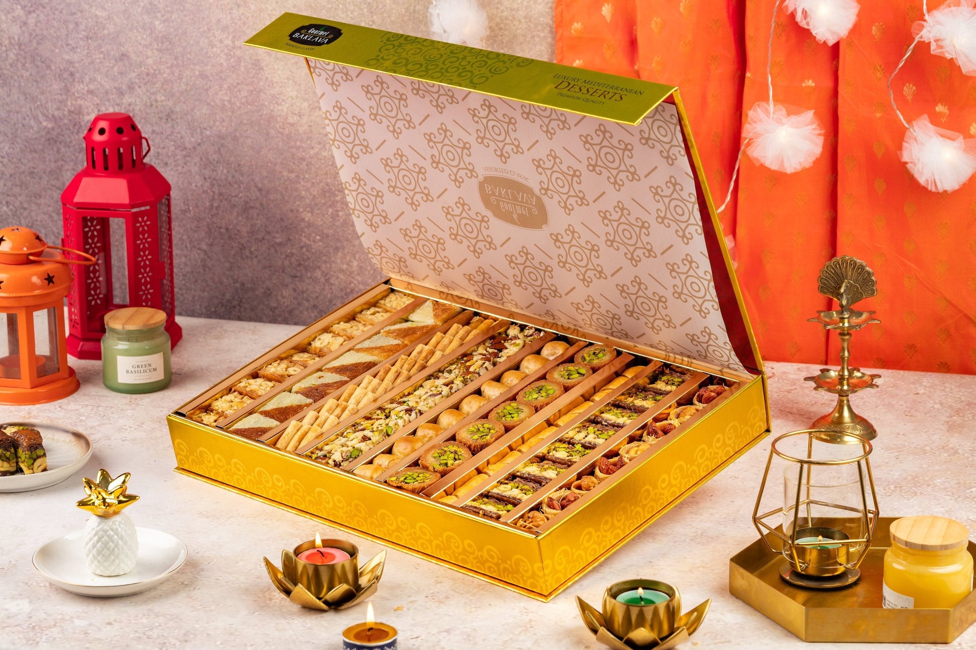 Gourmet Baklava Golden Hamper Box 