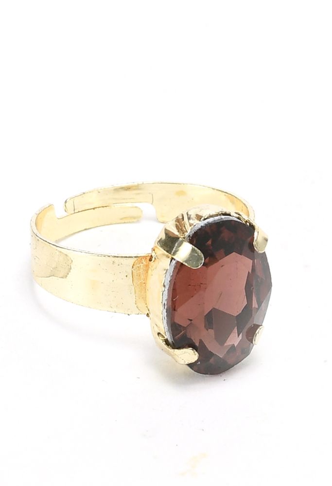 Mominos Fashion Johar Kamal Gold-Plated Finish Stone Choker For Women (Brown) - Grab2buy