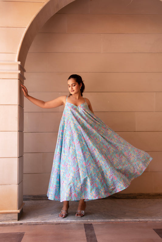 Pomcha Jaipur Pick Sleeveless Dresses For Women - Jadau Jaipur