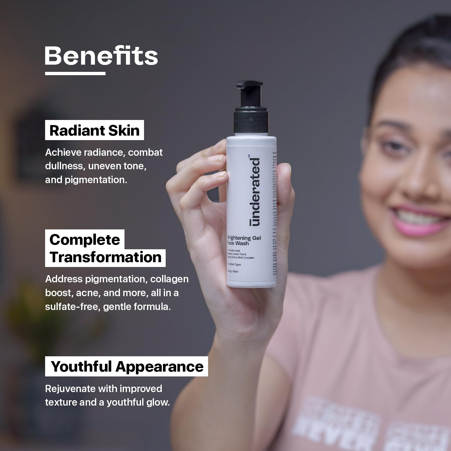Underated Brightening Gel Face Wash 